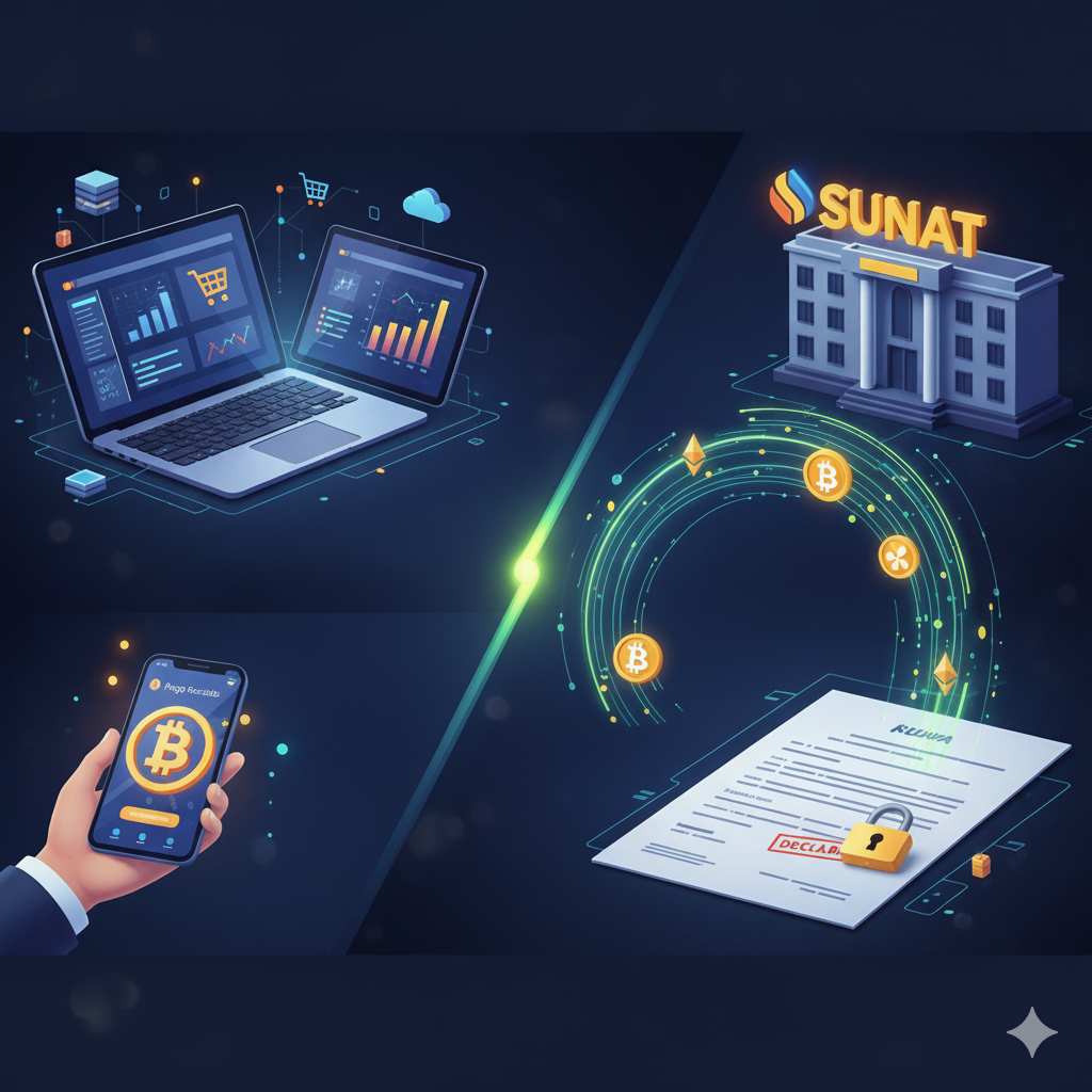 Negocio digital cómo declarar pagos en criptomonedas a SUNAT