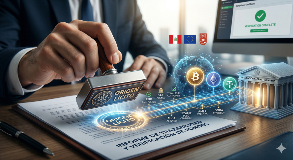 Trazabilidad de Fondos Cripto Demostrando el origen lícito